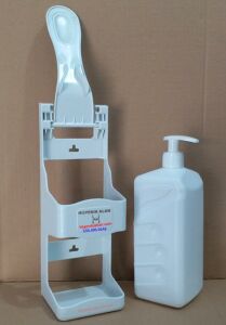 5 Litre Antibakteriyel Dezenfektan Sıvısı+2 Adet El Dezenfekte Makinesi Duvar Aparatı+1Lt Şişe+Pompa