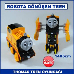Robota Dönüşebilen Thomas Tren Oyuncağı 14x5 cm Dayanıklı ve Kaliteli