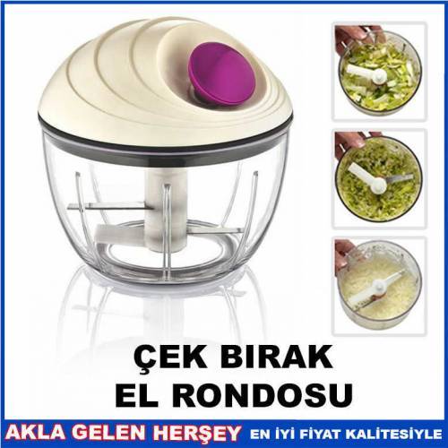 ÇEK BIRAK İPLİ PRATİK SEBZE DOĞRAYICI EL RONDOSU