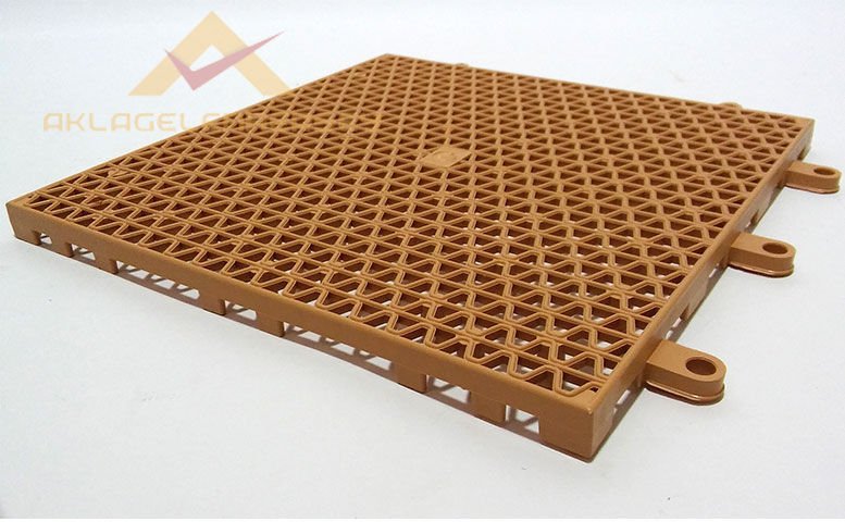 24x24 ISLAK KURU PLASTİK YER KAROSU YER DÖŞEMESİ Hardal