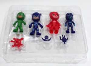 7 Parça 9 cm Uzunluğunda Pijamaskeliler Oyuncak Figür Seti       Kaliteli Malzemeden Üretilmiştir