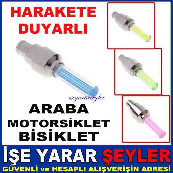 HAREKETE DUYARLI BİSİKLET LASTİK IŞIĞI LED LAMBA