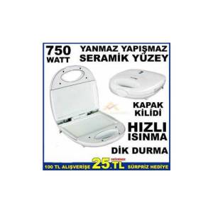 SERAMİK YANMAZ YAPIŞMAZ 2 DİLİM TOST MAKİNESİ