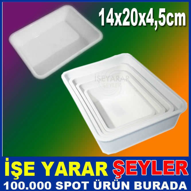 20x14x5cm ÇOK AMAÇLI KAP BEYAZ PEYNİR KÜVETİ