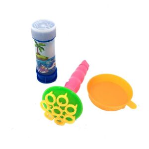 Flüt Şekilli Üflemeli Köpüklü Çoklu Baloncuk Yapma Oyuncak Seti