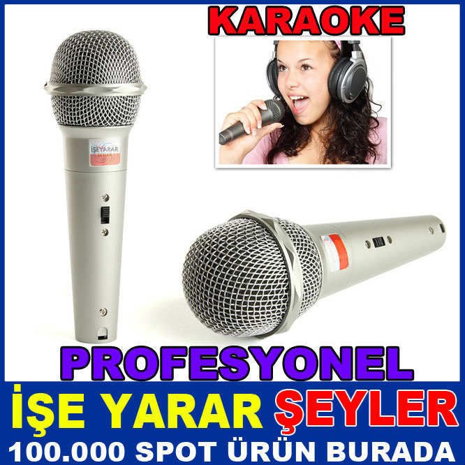 PROFESYONEL YÜKSEK SES KARAOKE MİKROFON