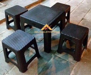Ücretsiz Kargo HASIR MODEL RATTAN GÖRÜNÜMLÜ DÖRT KÖŞE SEHPA KD