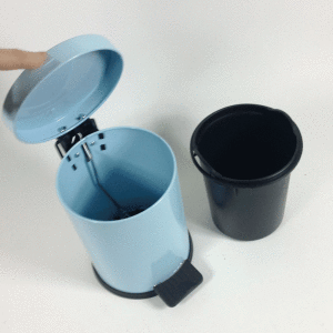 Pedallı Çöp Kovası 25cm Yüksekliğinde Paslanmaz Çelik Dayanıklı Mini Plastik İç Kovalı Çöp Kovası