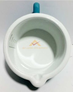 1250mL İÇİ BEYAZ DIŞI DESENLİ EMAYE ÖLÇÜ KABI