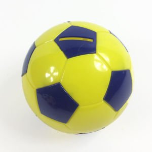 Sarı Lacivert Futbol Topu Fenerbahçe Taraftar Figürlü 11 Cm Çapında Plastik Kumbara