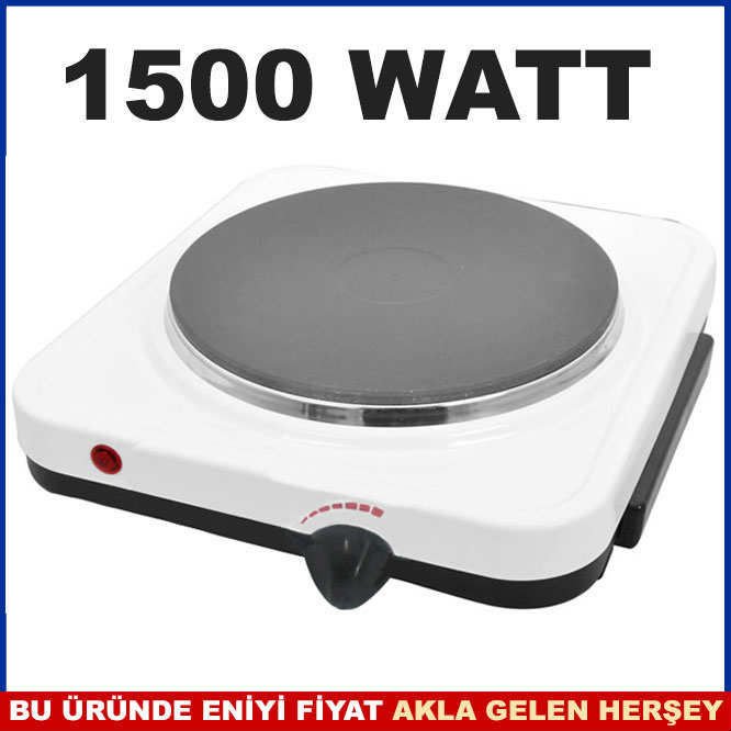 25X25X7cm 1500WATT TERMOSTATLI ELEKTRİKLİ OCAK