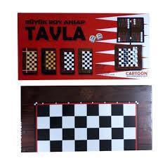 Büyük Boy Profesyonel Tavla Takımı 50x50 Cm Mıknatıs Kapaklı 