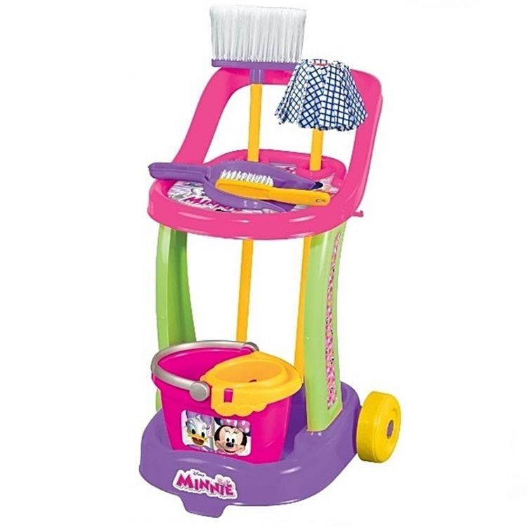 Orjinal Lisanslı Oyuncak Minnie Mouse Temizlik Arabası