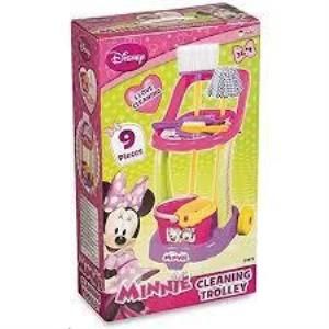 Orjinal Lisanslı Oyuncak Minnie Mouse Temizlik Arabası