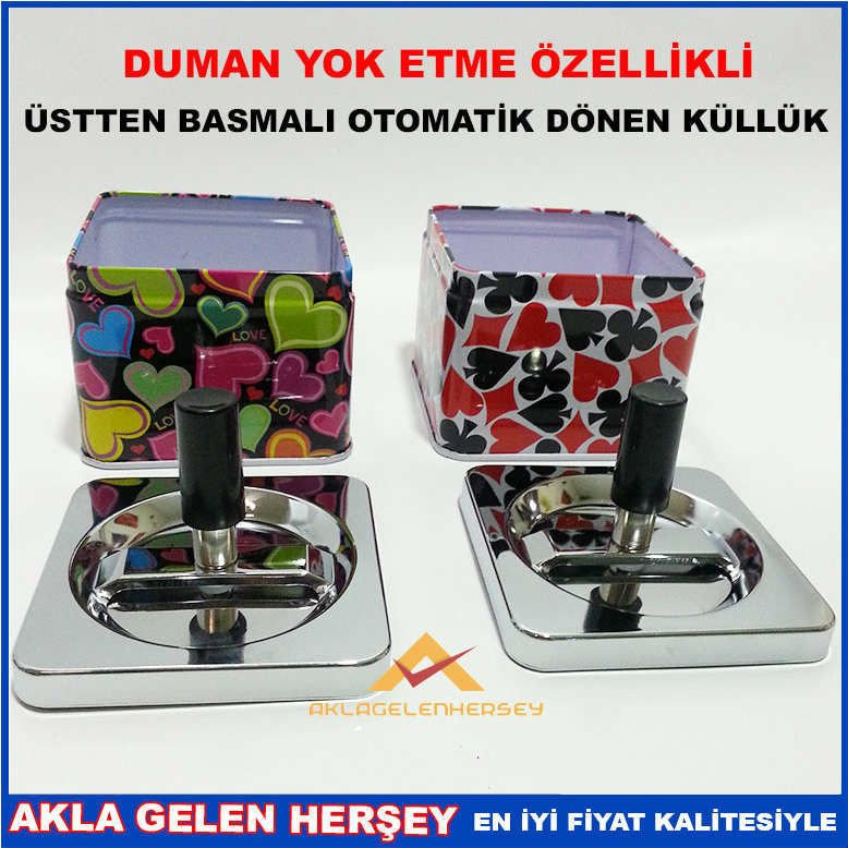 SİGARA DUMANI YOK EDEN ÜSTTEN BASMALI KÜLLÜK