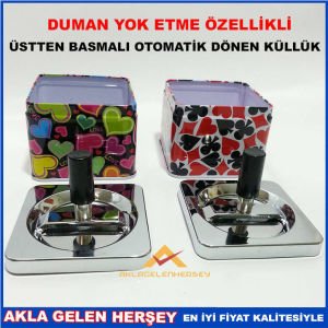 SİGARA DUMANI YOK EDEN ÜSTTEN BASMALI KÜLLÜK