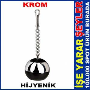 F110 Flora Wc Tombul Krom Klozet Fırça Takımı