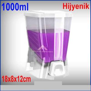 Zambak 1000ml Büyük Sıvı Sabunluk Hijyenik 18x8x12cm Ebatında Sızdırmaz Garantili Sıvı Sabunluk