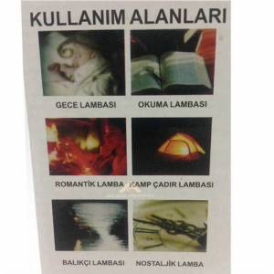 Antika Görünüm Şarjlı İdare Lambası Üfleme Yanıp Sönen Harekete Duyarlı Işık Seviye Ayarlı Led Lamba