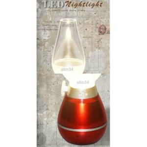 Antika Görünüm Şarjlı İdare Lambası Üfleme Yanıp Sönen Harekete Duyarlı Işık Seviye Ayarlı Led Lamba