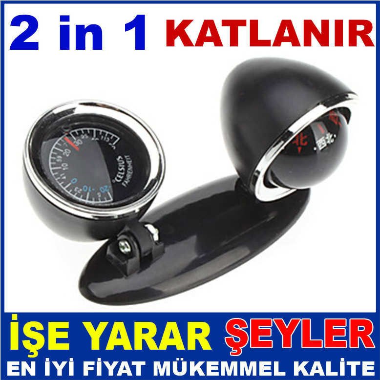 BİSİKLET VE MOTORSİKLET İÇİN PUSULA TERMOMETRE