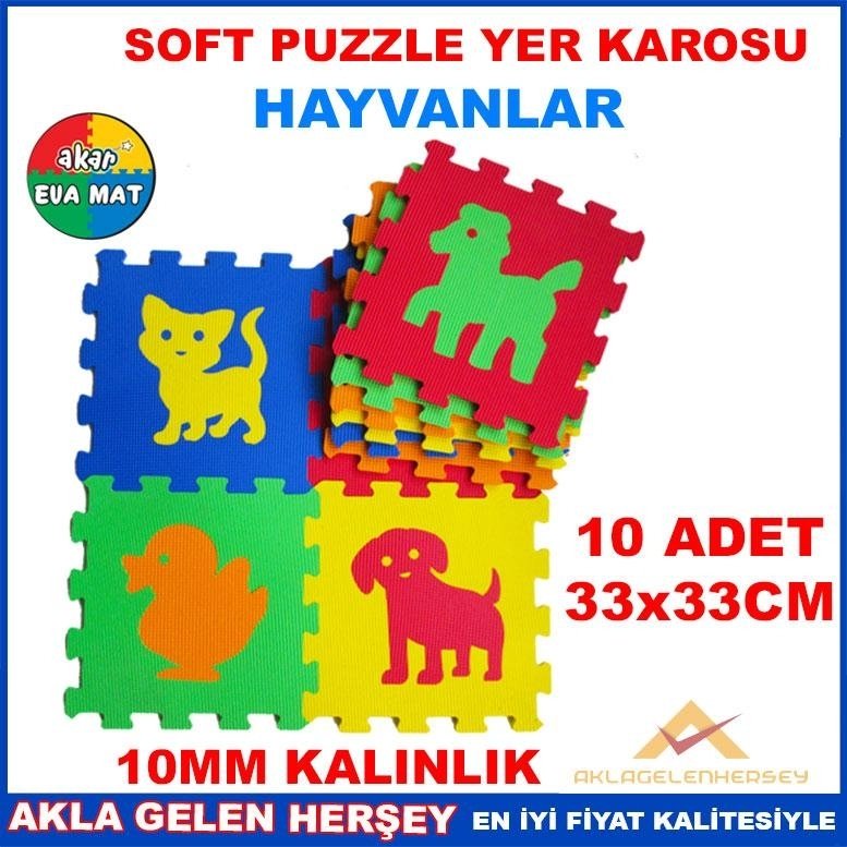 YUMUŞAK EVA PUZZLE YER KAROSU HAYVANLAR SETİ