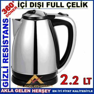 ÇELİK KETIL GİZLİ RESİSTANSLI SU ISITICI 2.2 LT