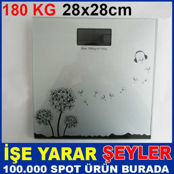DİJİTAL LCD EKRAN ULTRA İNCE BANYO TARTISI