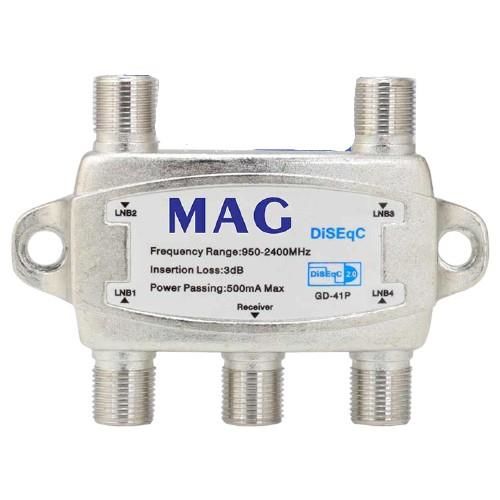 Kaliteli ve Güvenli Orijinal 950-2400MHZ 3db 1 x 4 Diseqc Switch