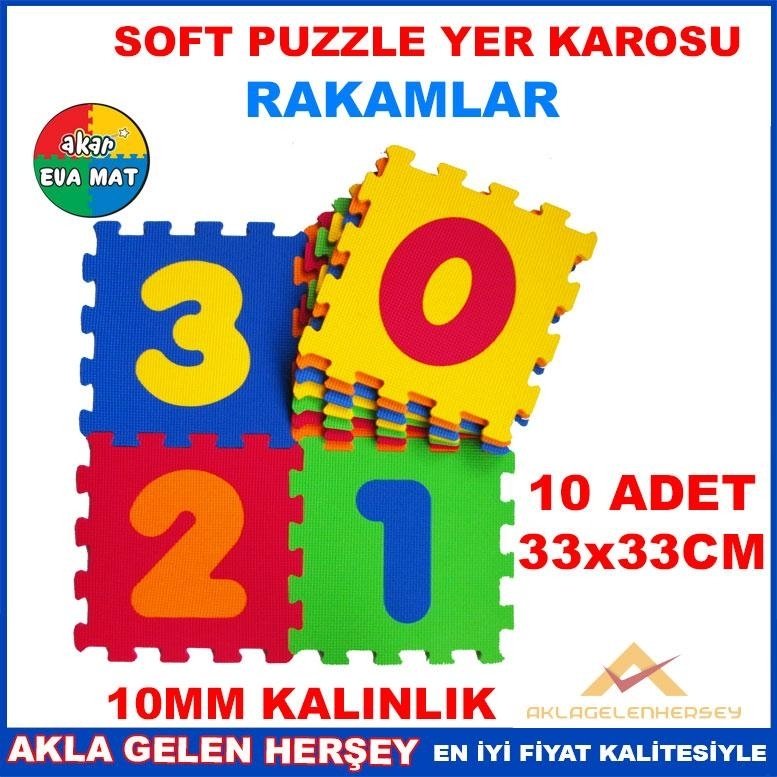 YUMUŞAK SOFT EVA PUZZLE YER KAROSU RAKAMLAR SETİ