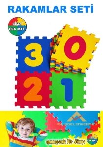 YUMUŞAK SOFT EVA PUZZLE YER KAROSU RAKAMLAR SETİ