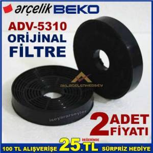 Arçelik Beko Adv 5310 Ankastre Davlumbaz Filtresi Beko 5310 Aspiratör Bacasız Karbon Filtre