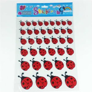 39'lu Kabartmalı Uğur Böceği Stickers (telefon-tablet-laptop-defter-kitap-stickers)