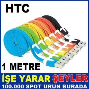 HTC ANDROİD SİLİKONLU 1 METRE DATA KABLOSU