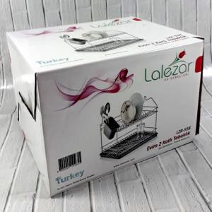 Lalezar Lzr-558 Evim İki Katlı Pembe Tabaklık 32x22x25 cm