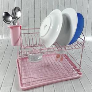 Lalezar Lzr-558 Evim İki Katlı Pembe Tabaklık 32x22x25 cm