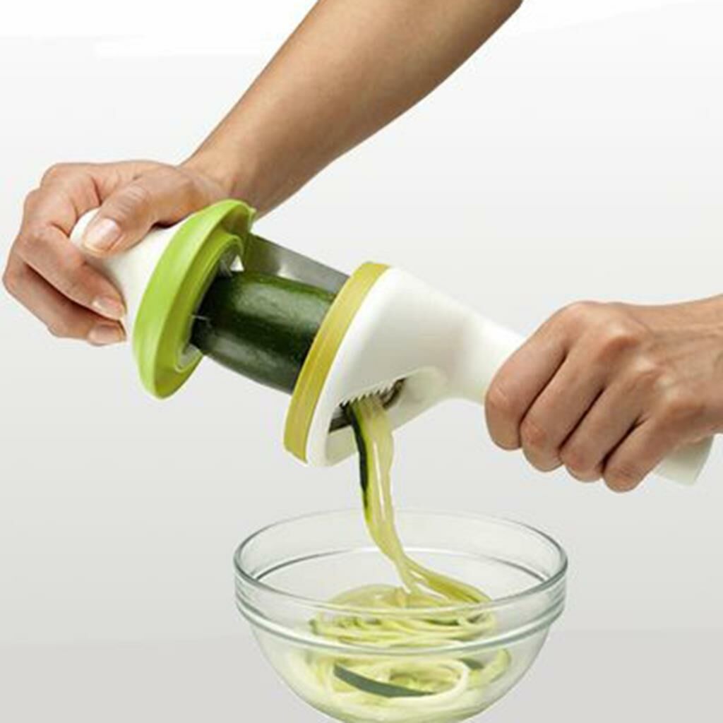 Paslanmaz Çelik Pratik Mutfak Spiral Slicer Meyve Sebze Doğrayıcı