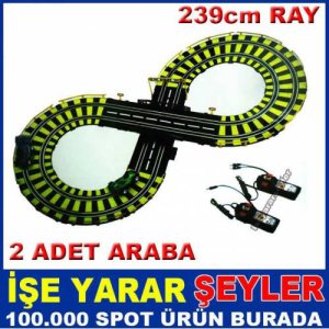 239cm Raylı Arabalı Super Truck Yarış Pisti