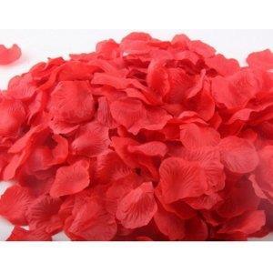 420 adet Yapay Kumaş Kırmızı Gül Yaprağı 50 gr - Sevgiliye Romantik Sürpriz