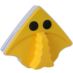 Çift Taraflı Üçgen Manyetik Pencere Temizleyici Mıknatıslı Cam Sileceği ( Tek Cam )