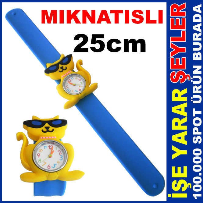 EĞLENCELİ HAYVAN KARAKTERİ MIKNATIS KOL SAATİ