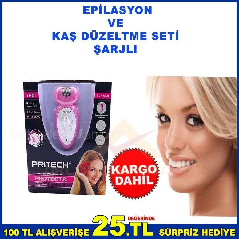 ŞARJLI EPİLASYON VE KAŞ DÜZELTME SETİ ÇOK FONKSYONLU EPİLATÖR