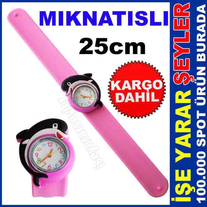 SEVİMLİ HAYVAN KARAKTERİ MIKNATISLI KOL SAATİ KD