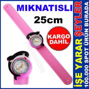 SEVİMLİ HAYVAN KARAKTERİ MIKNATISLI KOL SAATİ KD