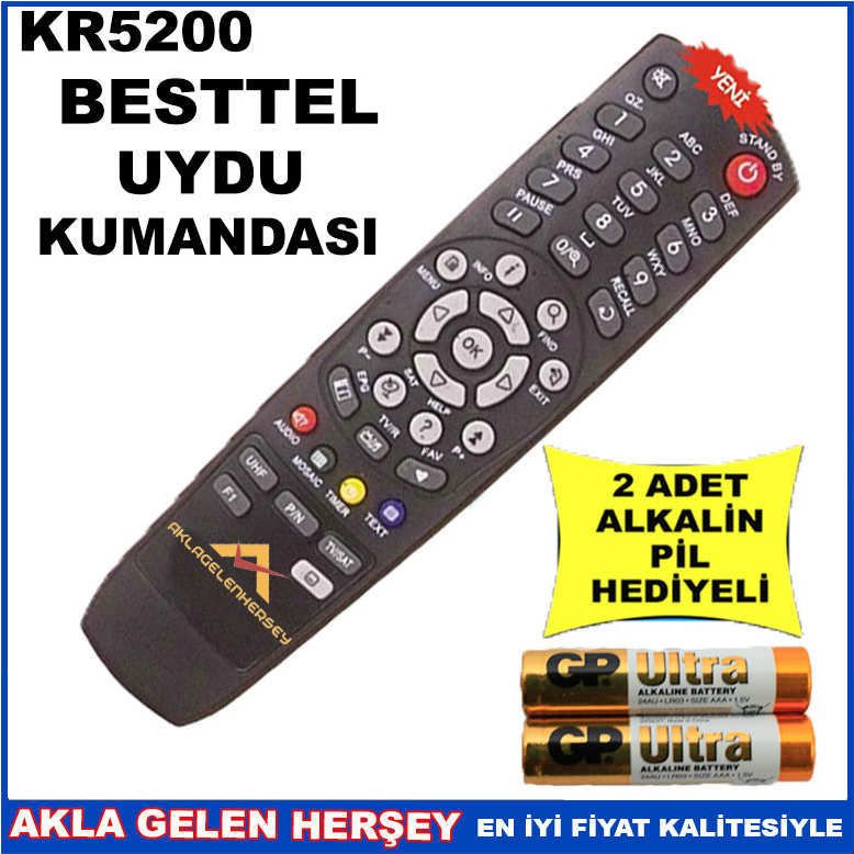 BESTTEL UYDU CİHAZI Receiver KUMANDASI KR5200