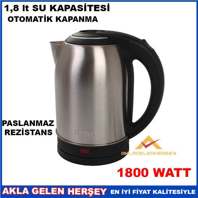 RAKS MELİNA 1,8lt ÇELİK SU ISITICI KETTLE