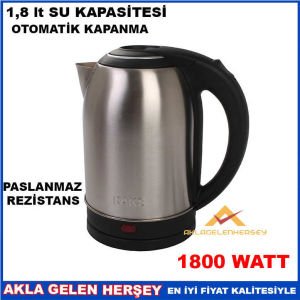 RAKS MELİNA 1,8lt ÇELİK SU ISITICI KETTLE