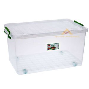 TEKERLEKLİ KAPAKLI MAKSİ SAKLAMA KUTUSU 40 LİTRE