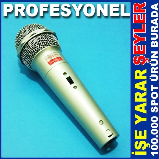ÜCRETSİZ KARGO İLE TECHNOMAX DVD-VCD PROFESYONEL KARAOKE MİKROFON