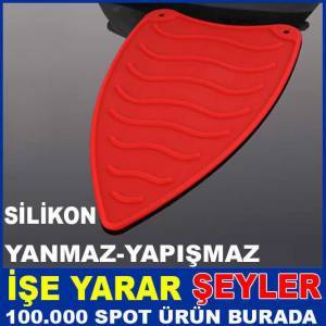 RENKLİ YANMAZ YAPIŞMAZ SİLİKON ÜTÜ ALTLIĞI